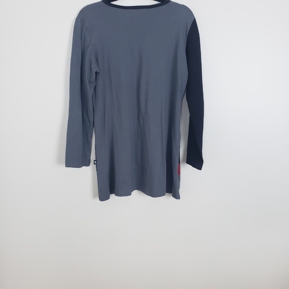 Leopards and Roses gray and multi color tunic A6 - Picture 2 of 7